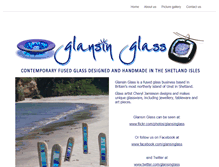 Tablet Screenshot of glansinglass.co.uk